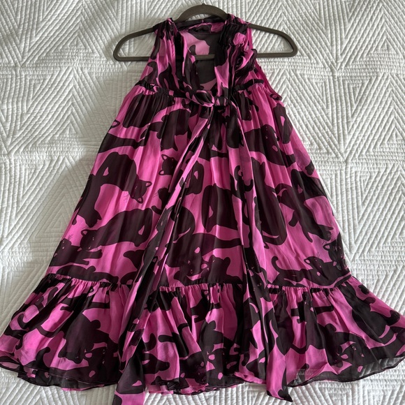 Maeve Halter Shine Swing Mini Dress - Picture 2 of 13